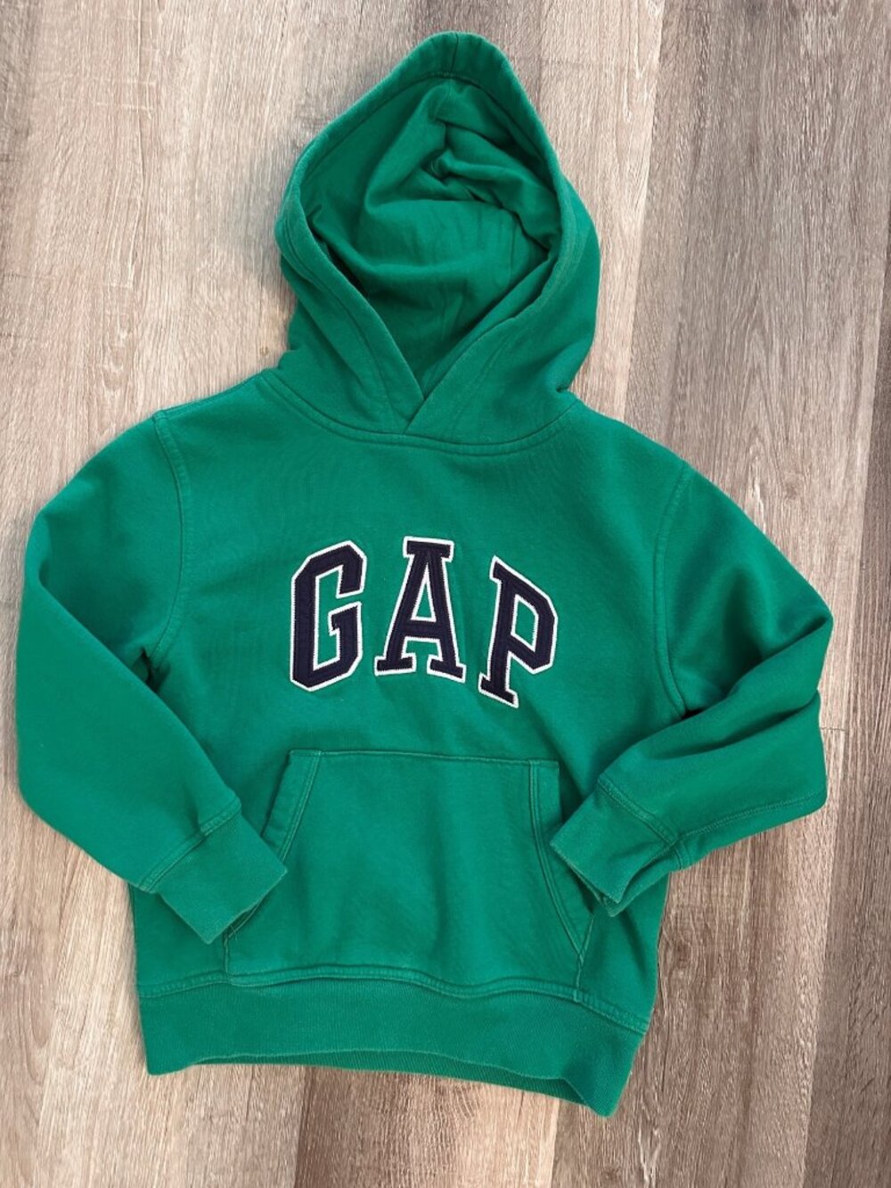 Gap kids green hooded sweatshirt size